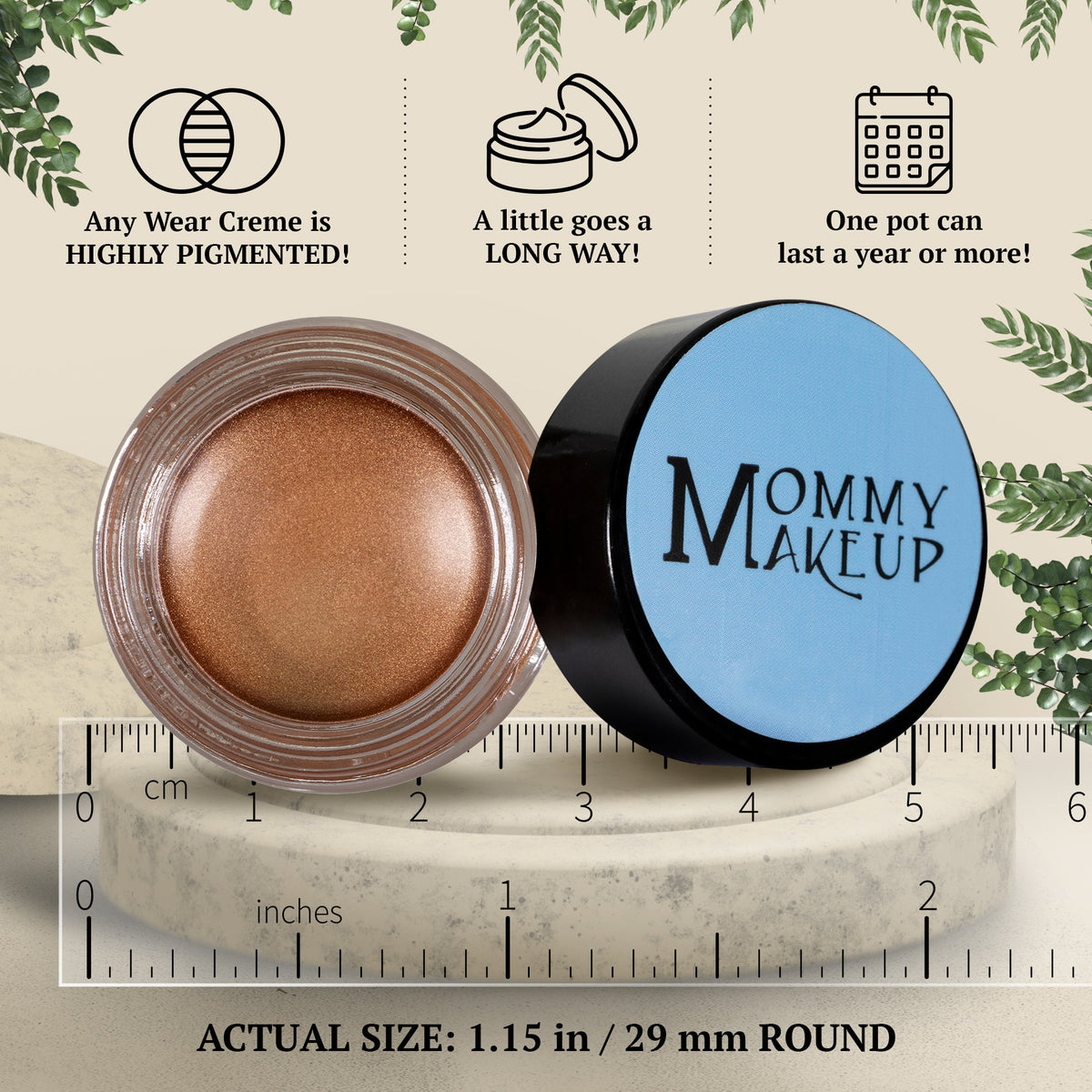 Golden Caramel Any Wear Creme - A Waterproof Multi-tasking creme to powder product for eyes, cheeks & lips. Can be worn anywhere-Golden Caramel Any Wear Creme - A Waterproof Multi-tasking creme to powder product for eyes, cheeks & lips. Can be worn anywhere