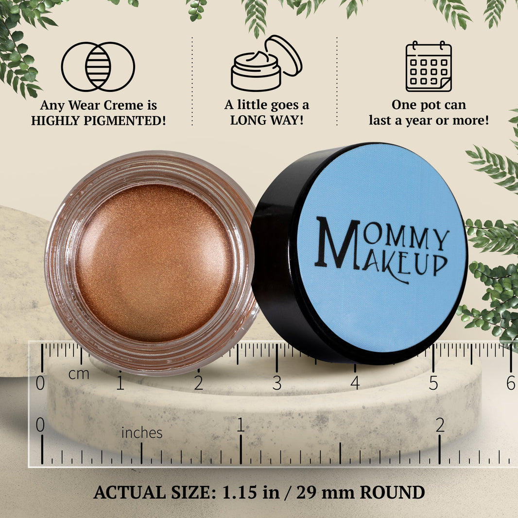 Golden Caramel Any Wear Creme - A Waterproof Multi-tasking creme to powder product for eyes, cheeks & lips. Can be worn anywhere-Golden Caramel Any Wear Creme - A Waterproof Multi-tasking creme to powder product for eyes, cheeks & lips. Can be worn anywhere