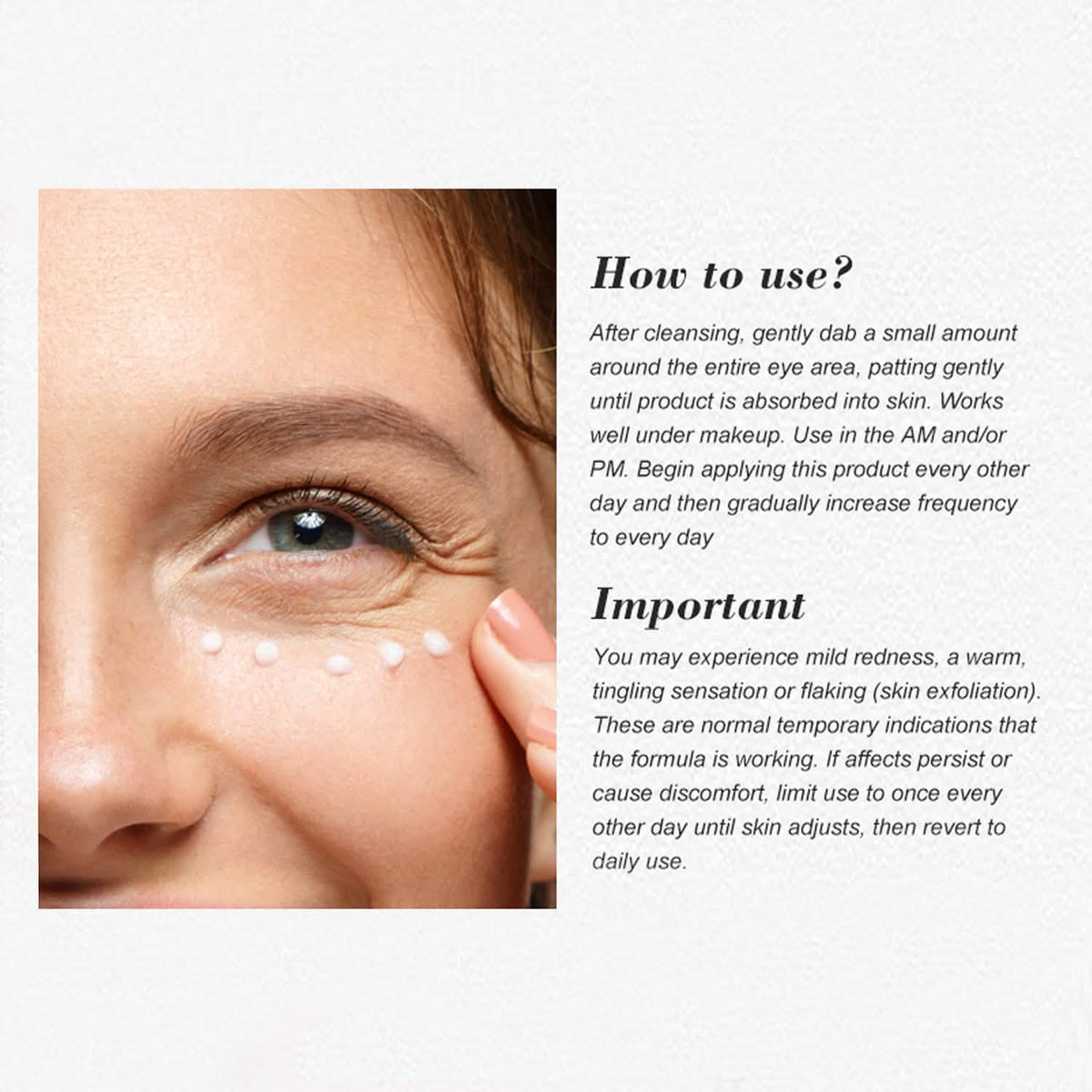 Anti-Aging Soothing Retinol Eye Cream A with Aloe, Hyaluronic Acid and Vitamin E-Anti-Aging Soothing Retinol Eye Cream A with Aloe, Hyaluronic Acid and Vitamin E