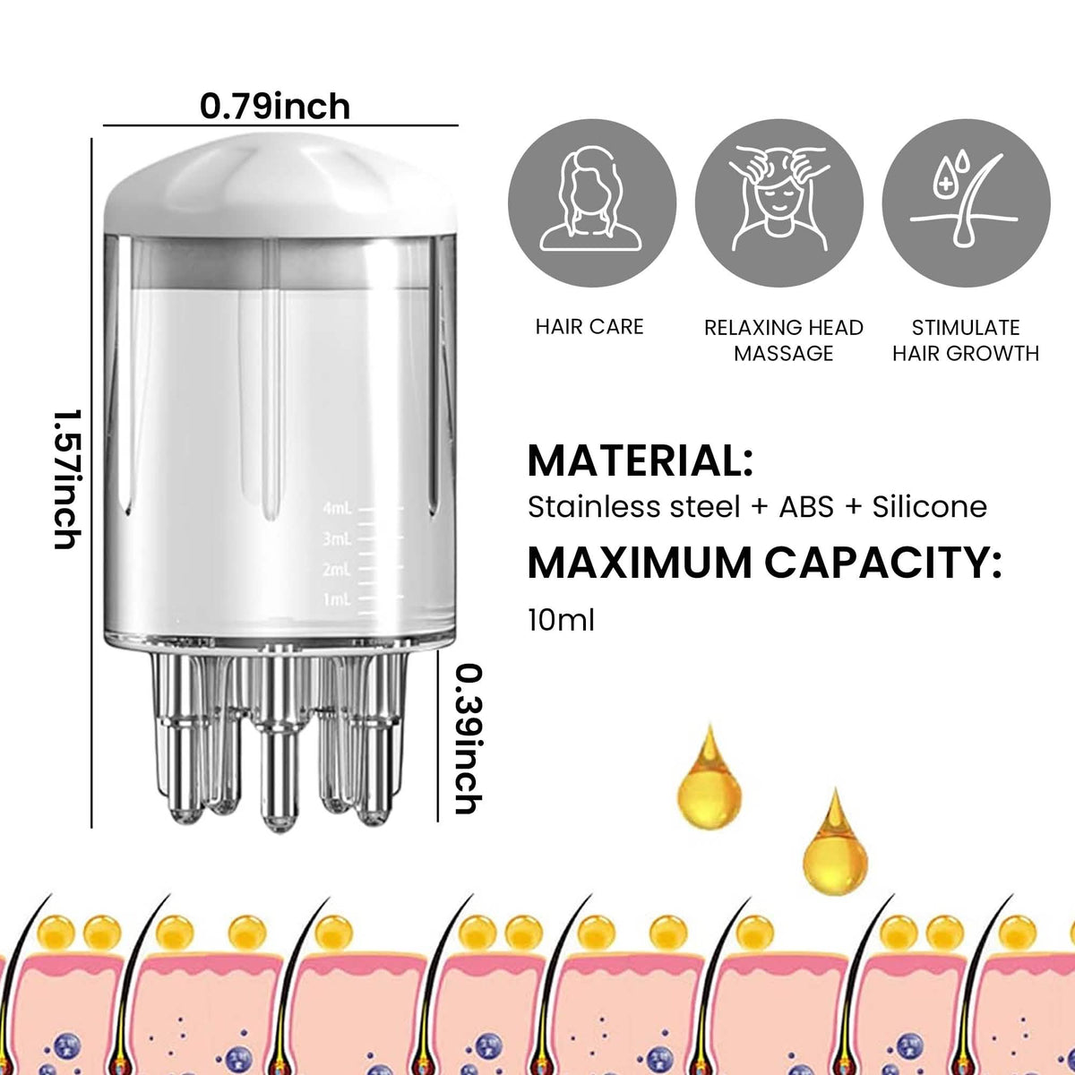 Portable Hair Oil Scalp Applicator Comb Brush Hair Root Treatment for Men and Women-Portable Hair Oil Scalp Applicator Comb Brush Hair Root Treatment for Men and Women