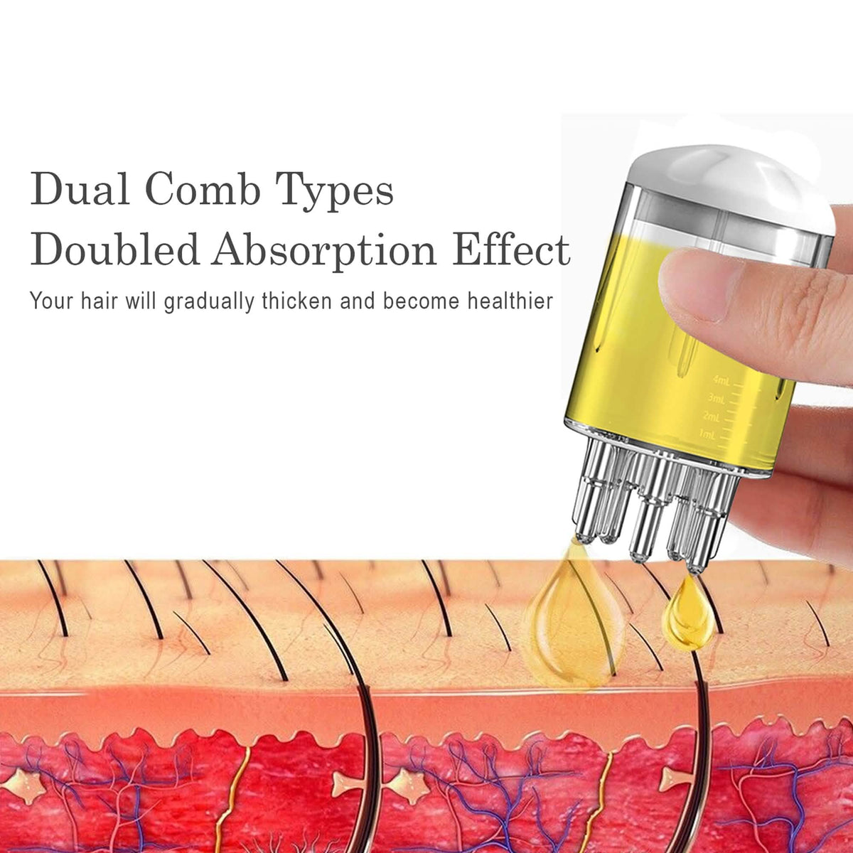 Portable Hair Oil Scalp Applicator Comb Brush Hair Root Treatment for Men and Women-Portable Hair Oil Scalp Applicator Comb Brush Hair Root Treatment for Men and Women