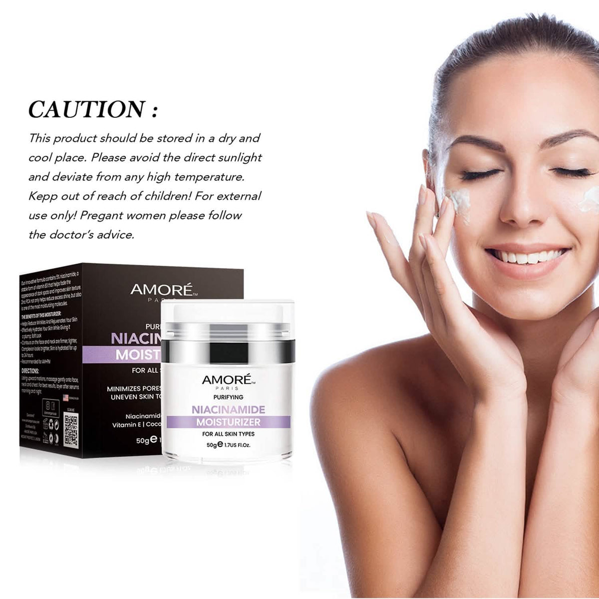 Niacinamide Facial Moisturizer Day Cream, Daily Anti-Aging, Anti-Wrinkle Face Cream, B3 Vitamin Formula, Aloe Facial, Coconut Oil, Vitamin E-Niacinamide Facial Moisturizer Day Cream, Daily Anti-Aging, Anti-Wrinkle Face Cream, B3 Vitamin Formula, Aloe Facial, Coconut Oil, Vitamin E