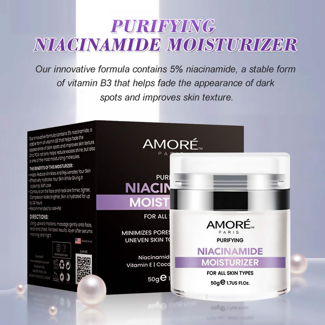 Niacinamide Facial Moisturizer Day Cream, Daily Anti-Aging, Anti-Wrinkle Face Cream, B3 Vitamin Formula, Aloe Facial, Coconut Oil, Vitamin E-Niacinamide Facial Moisturizer Day Cream, Daily Anti-Aging, Anti-Wrinkle Face Cream, B3 Vitamin Formula, Aloe Facial, Coconut Oil, Vitamin E