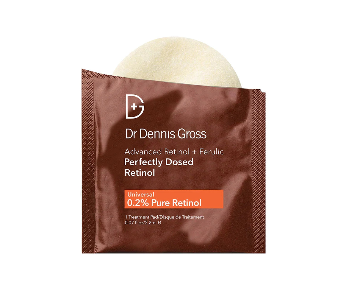 Dr. Dennis Gross Advanced Retinol + Ferulic Perfectly Dosed Treatments (Universal 0.2%) 8 PK-Dr. Dennis Gross Advanced Retinol + Ferulic Perfectly Dosed Treatments (Universal 0.2%) 8 PK