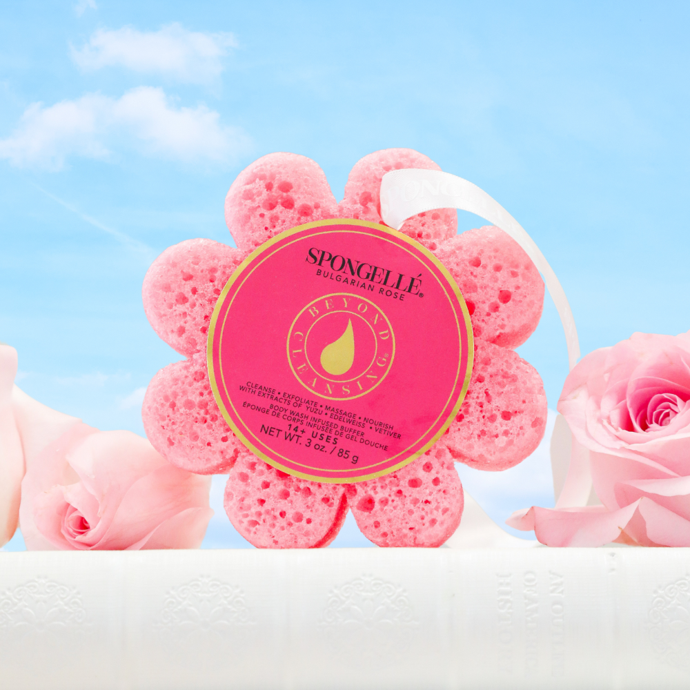 Bulgarian Rose | Wild Flower Bath Sponge-Bulgarian Rose | Wild Flower Bath Sponge