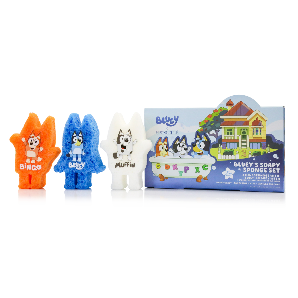 Bluey Body Wash Infused Buffer Gift Set-Bluey Body Wash Infused Buffer Gift Set