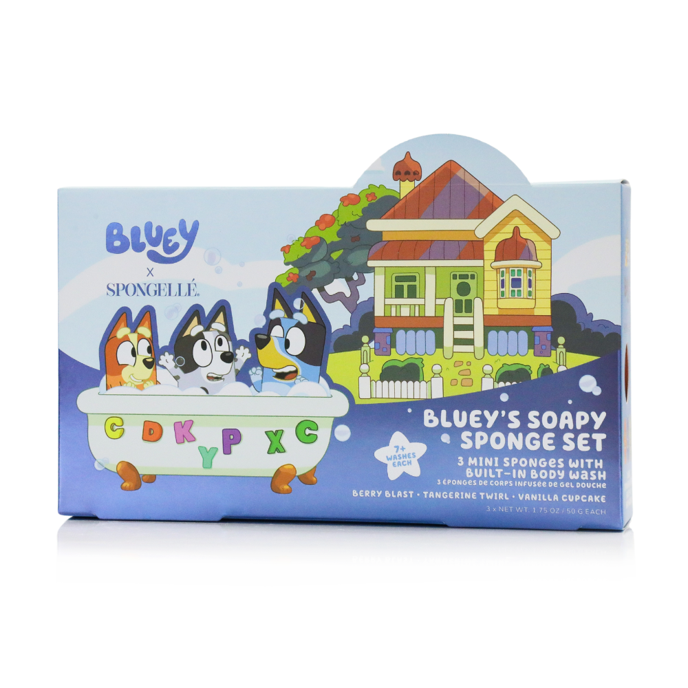 Bluey Body Wash Infused Buffer Gift Set-Bluey Body Wash Infused Buffer Gift Set