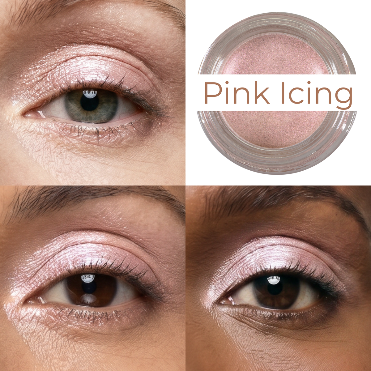 Pink Icing Any Wear Creme - A Waterproof Multi-tasking creme to powder product for eyes, cheeks & lips. Can be worn anywhere-Pink Icing Any Wear Creme - A Waterproof Multi-tasking creme to powder product for eyes, cheeks & lips. Can be worn anywhere