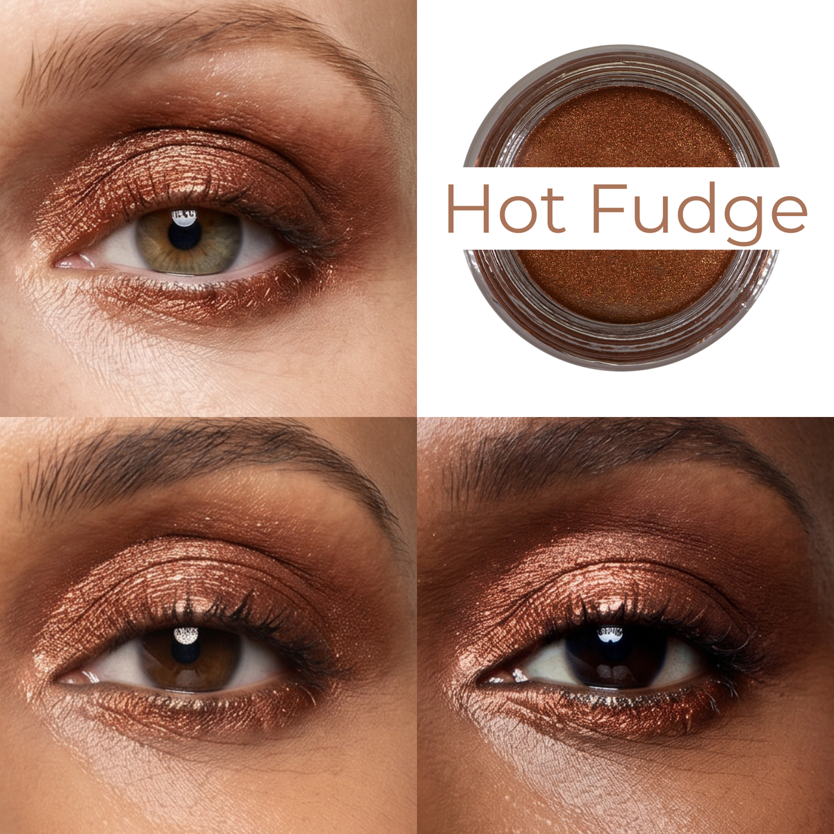 Hot Fudge Any Wear Creme - A Waterproof Multi-tasking creme to powder product for eyes, cheeks & lips. Can be worn anywhere-Hot Fudge Any Wear Creme - A Waterproof Multi-tasking creme to powder product for eyes, cheeks & lips. Can be worn anywhere