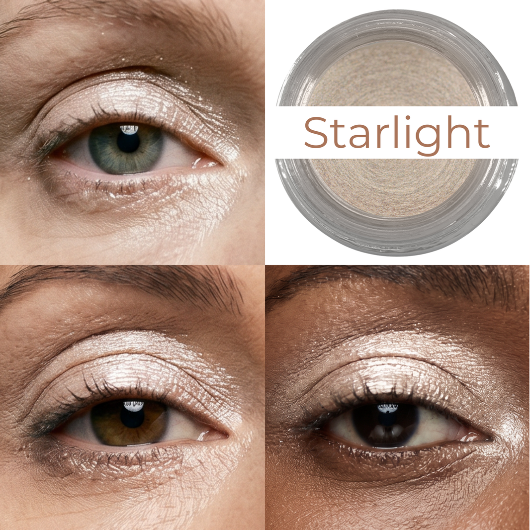 Starlight Any Wear Creme - A Waterproof Multi-tasking creme to powder product for eyes, cheeks & lips. Can be worn anywhere-Starlight Any Wear Creme - A Waterproof Multi-tasking creme to powder product for eyes, cheeks & lips. Can be worn anywhere