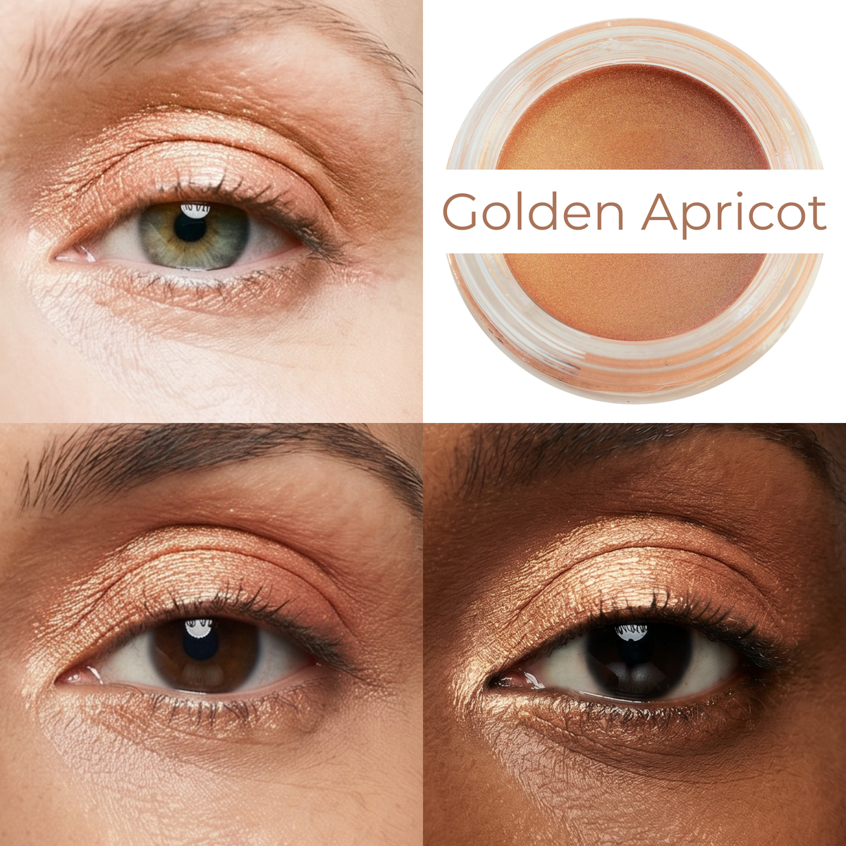 Golden Apricot Any Wear Creme - A Waterproof Multi-tasking creme to powder product for eyes, cheeks & lips. Can be worn anywhere-Golden Apricot Any Wear Creme - A Waterproof Multi-tasking creme to powder product for eyes, cheeks & lips. Can be worn anywhere