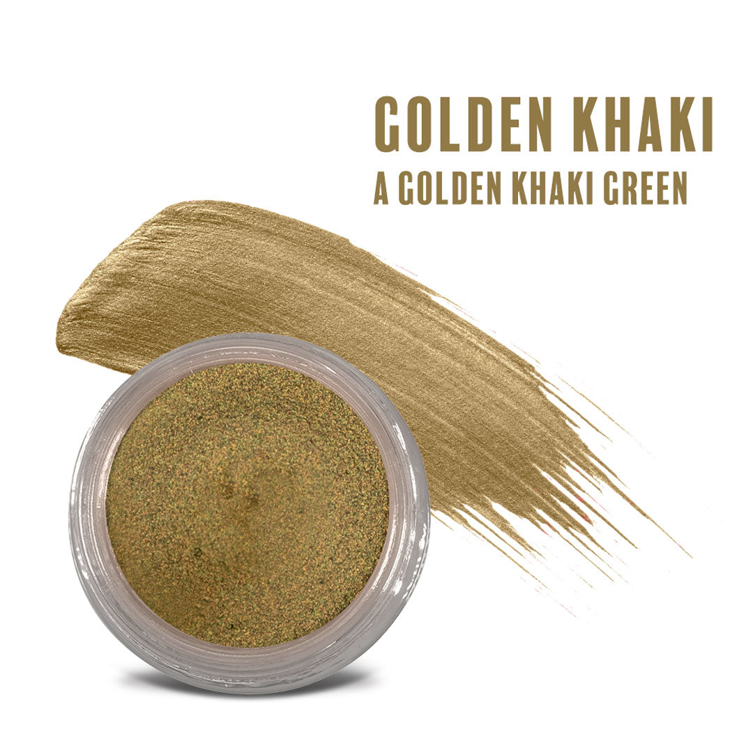 Golden Khaki Any Wear Creme - A Waterproof Multi-tasking creme to powder product for eyes, cheeks & lips. Can be worn anywhere-Golden Khaki Any Wear Creme - A Waterproof Multi-tasking creme to powder product for eyes, cheeks & lips. Can be worn anywhere