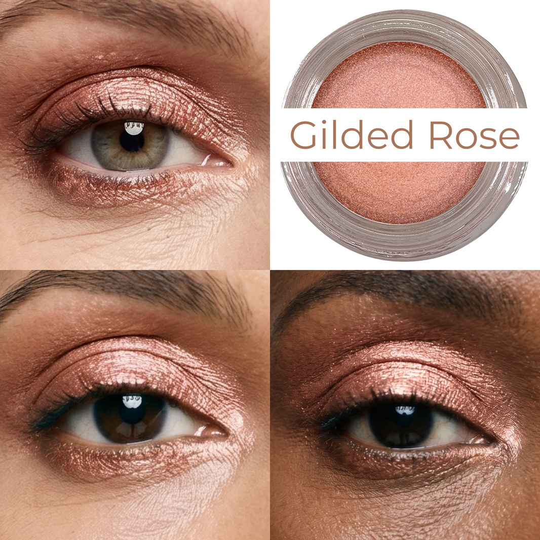 Gilded Rose Any Wear Creme - A Waterproof Multi-tasking creme to powder product for eyes, cheeks & lips. Can be worn anywhere-Gilded Rose Any Wear Creme - A Waterproof Multi-tasking creme to powder product for eyes, cheeks & lips. Can be worn anywhere