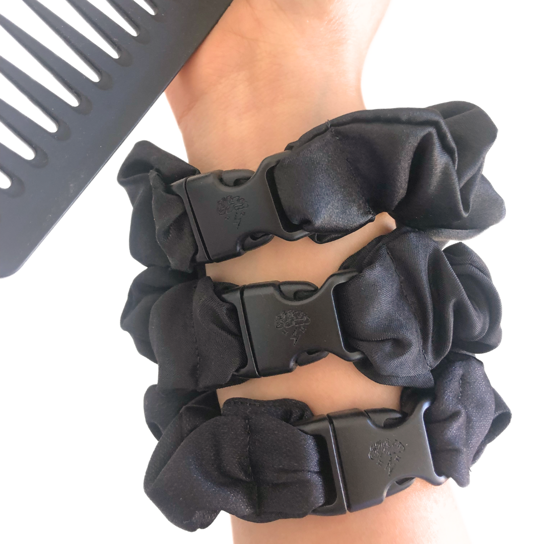 Buckle Scrunchie - Neutral Colors - No Snagging, No Tangles-Buckle Scrunchie - Neutral Colors - No Snagging, No Tangles