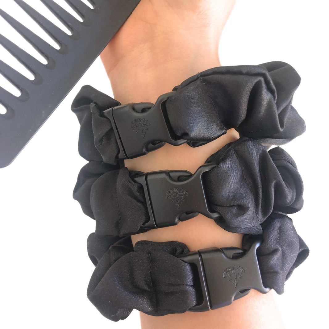 Buckle Scrunchie - Neutral Colors - No Snagging, No Tangles-Buckle Scrunchie - Neutral Colors - No Snagging, No Tangles