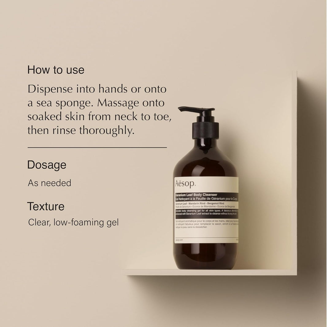Aesop Geranium Leaf Body Cleanser 500 mL-Aesop Geranium Leaf Body Cleanser 500 mL