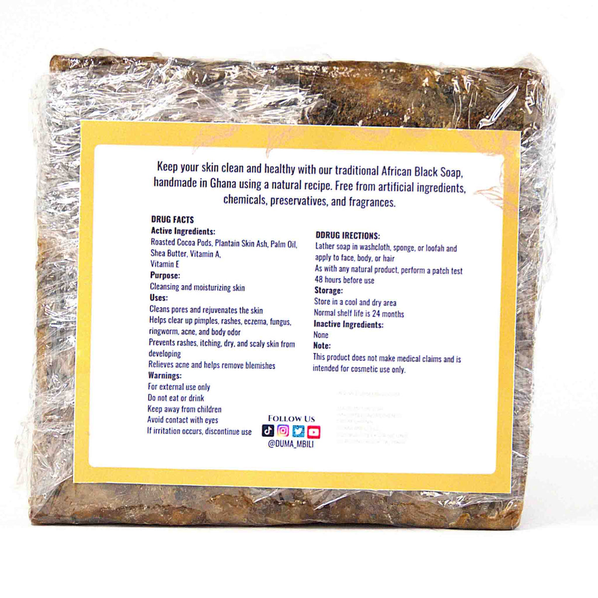 Authentic African Black Soap | Organic Skincare for Clear & Glowing Skin-Authentic African Black Soap | Organic Skincare for Clear & Glowing Skin