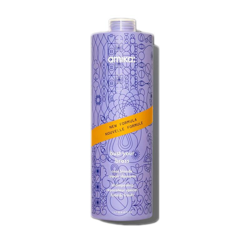 Amika Bust Your Brass Cool Blonde Strength Repair Shampoo-Amika Bust Your Brass Cool Blonde Strength Repair Shampoo