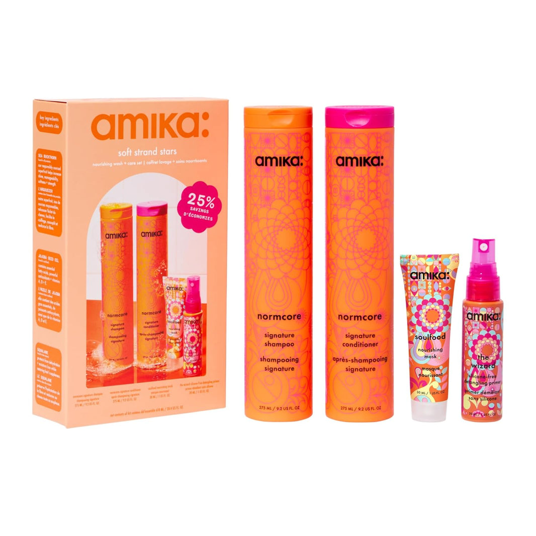 Amika Soft Strand Stars Nourishing Wash + Care Set (4 Piece)-Amika Soft Strand Stars Nourishing Wash + Care Set (4 Piece)