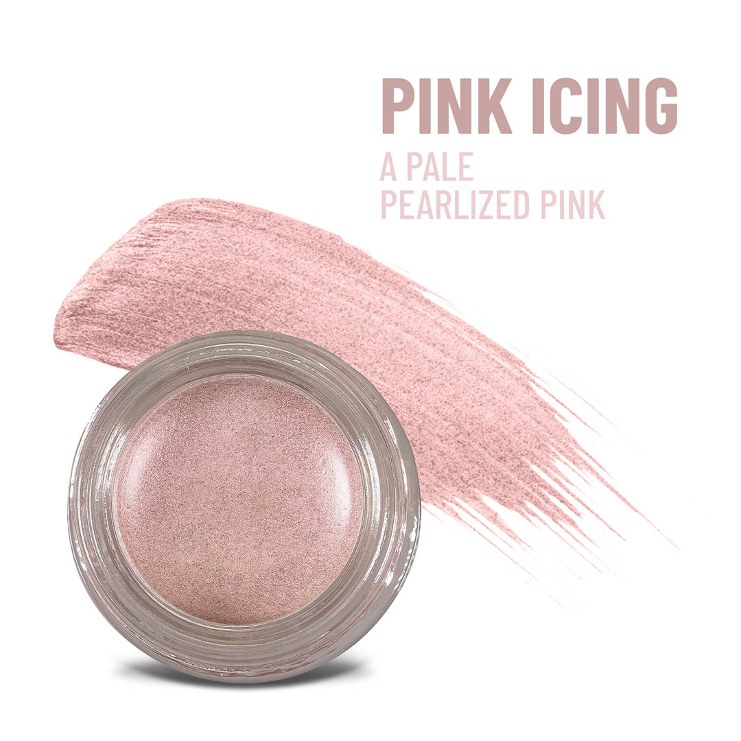 Pink Icing Any Wear Creme - A Waterproof Multi-tasking creme to powder product for eyes, cheeks & lips. Can be worn anywhere-Pink Icing Any Wear Creme - A Waterproof Multi-tasking creme to powder product for eyes, cheeks & lips. Can be worn anywhere