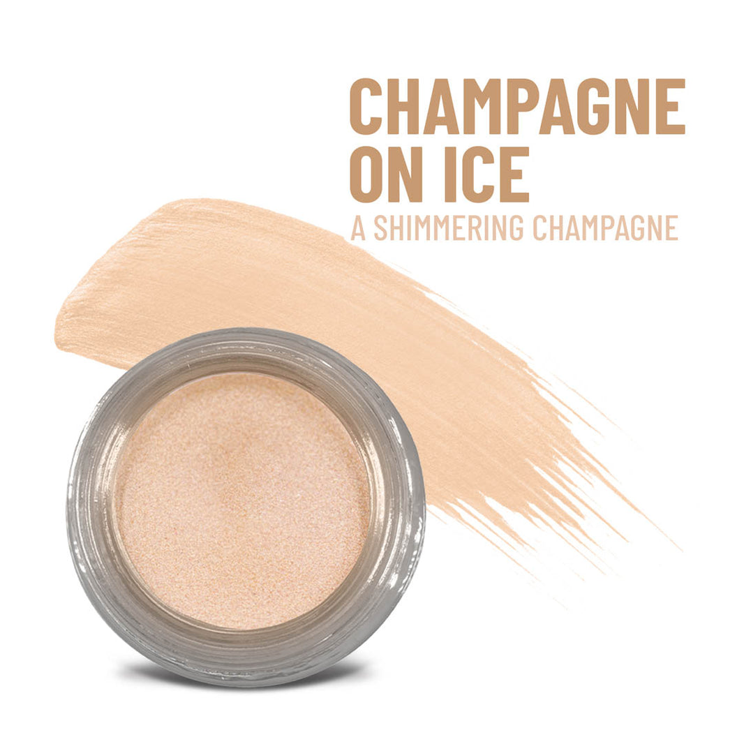 Champagne on Ice Any Wear Creme - A Waterproof Multi-tasking creme to powder product for eyes, cheeks & lips. Can be worn anywhere-Champagne on Ice Any Wear Creme - A Waterproof Multi-tasking creme to powder product for eyes, cheeks & lips. Can be worn anywhere