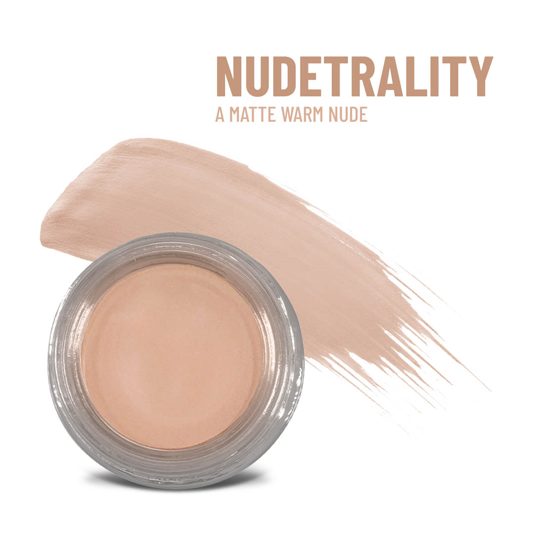 Nudetrality Any Wear Creme - A Waterproof Multi-tasking creme to powder product for eyes, cheeks & lips. Can be worn anywhere-Nudetrality Any Wear Creme - A Waterproof Multi-tasking creme to powder product for eyes, cheeks & lips. Can be worn anywhere