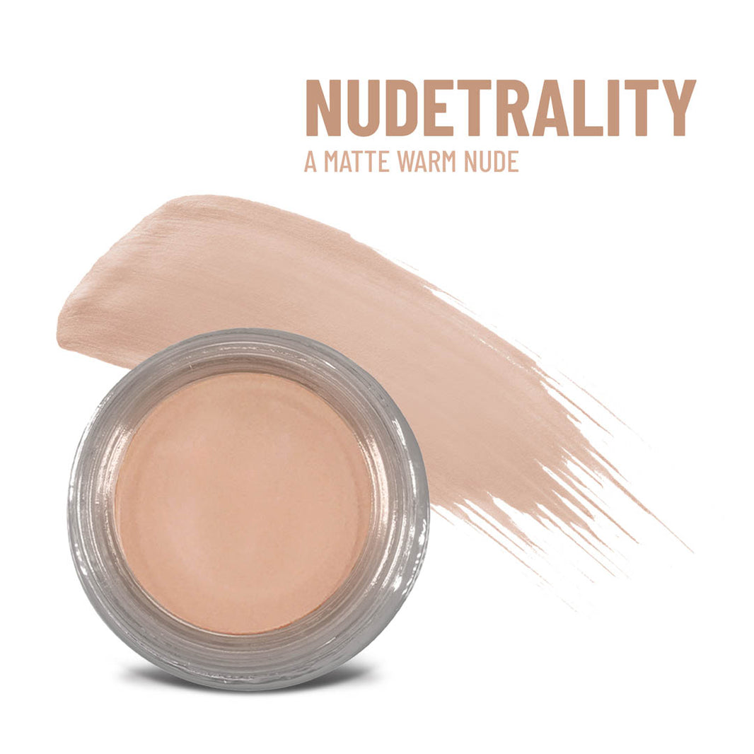Nudetrality Any Wear Creme - A Waterproof Multi-tasking creme to powder product for eyes, cheeks & lips. Can be worn anywhere-Nudetrality Any Wear Creme - A Waterproof Multi-tasking creme to powder product for eyes, cheeks & lips. Can be worn anywhere