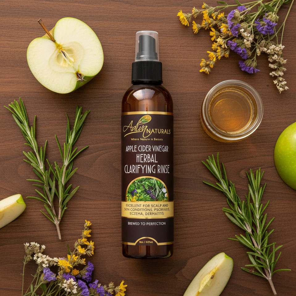 Apple Cider Vinegar Clarifying Herbal Rinse 8 oz | Everyday Size-Apple Cider Vinegar Clarifying Herbal Rinse 8 oz | Everyday Size