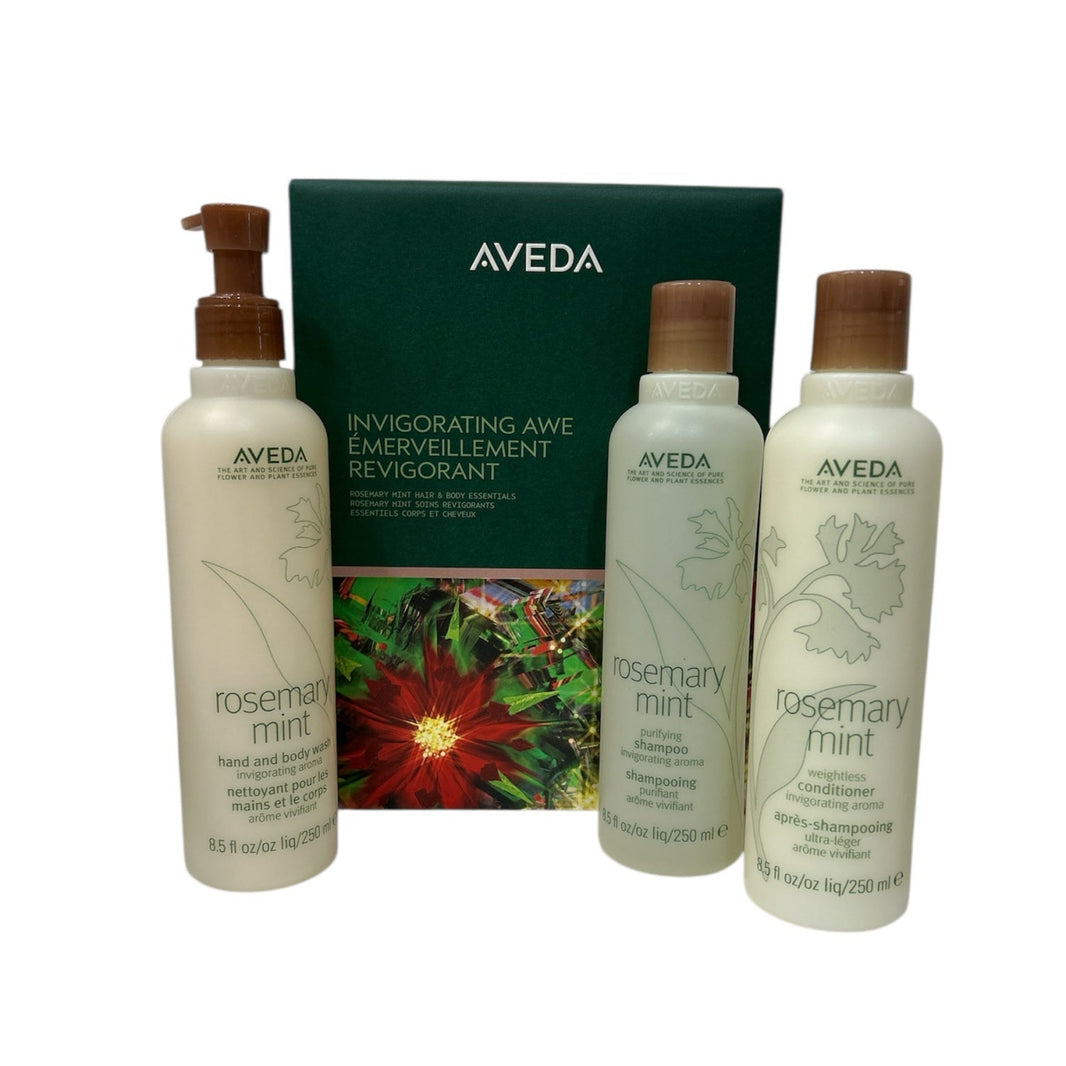 Aveda Invigorating AWE Rosemary Mint Hair & Body Essentials Gift Set-Aveda Invigorating AWE Rosemary Mint Hair & Body Essentials Gift Set
