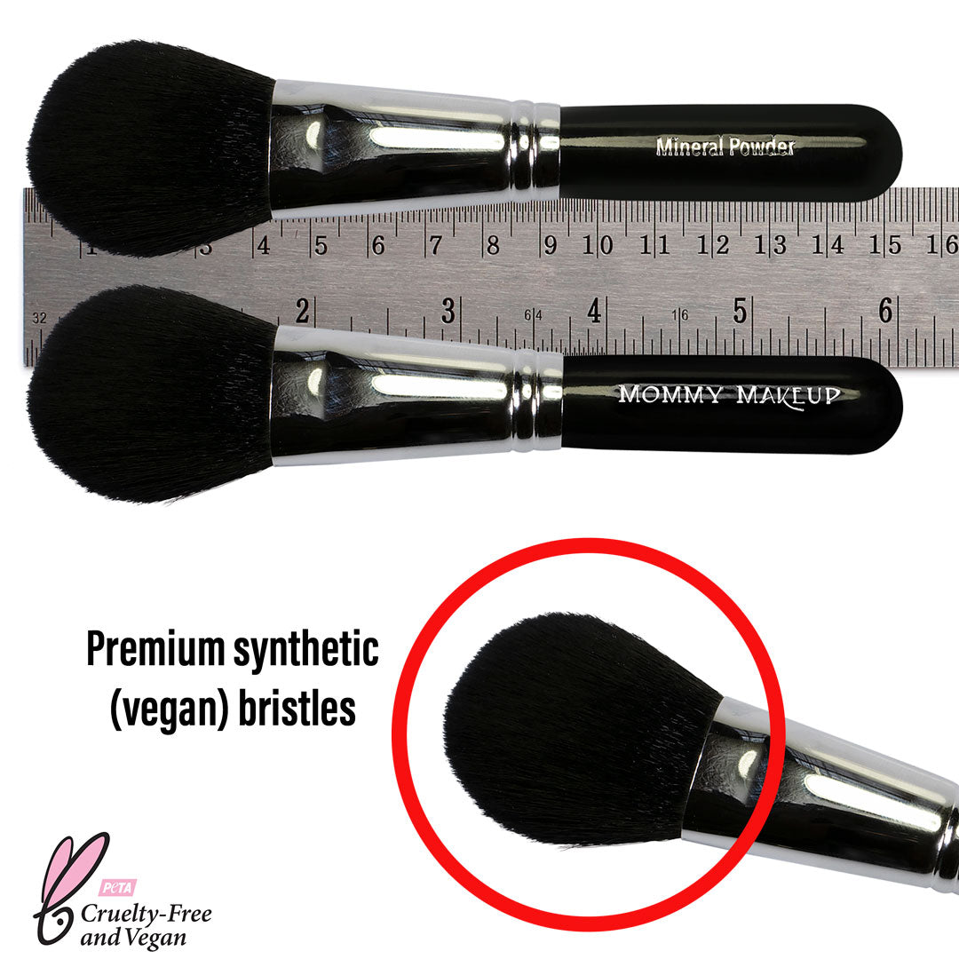 Mineral Powder Brush | Travel Sized, Vegan, Cruelty free-Mineral Powder Brush | Travel Sized, Vegan, Cruelty free