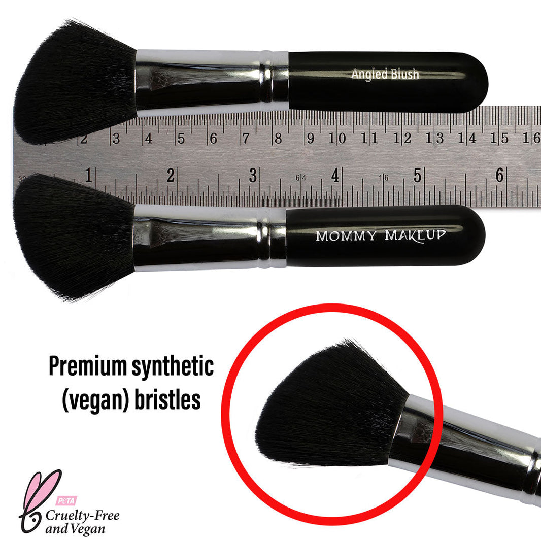 Angled Blush Brush - Hand cut, Vegan, Cruelty-free-Angled Blush Brush - Hand cut, Vegan, Cruelty-free