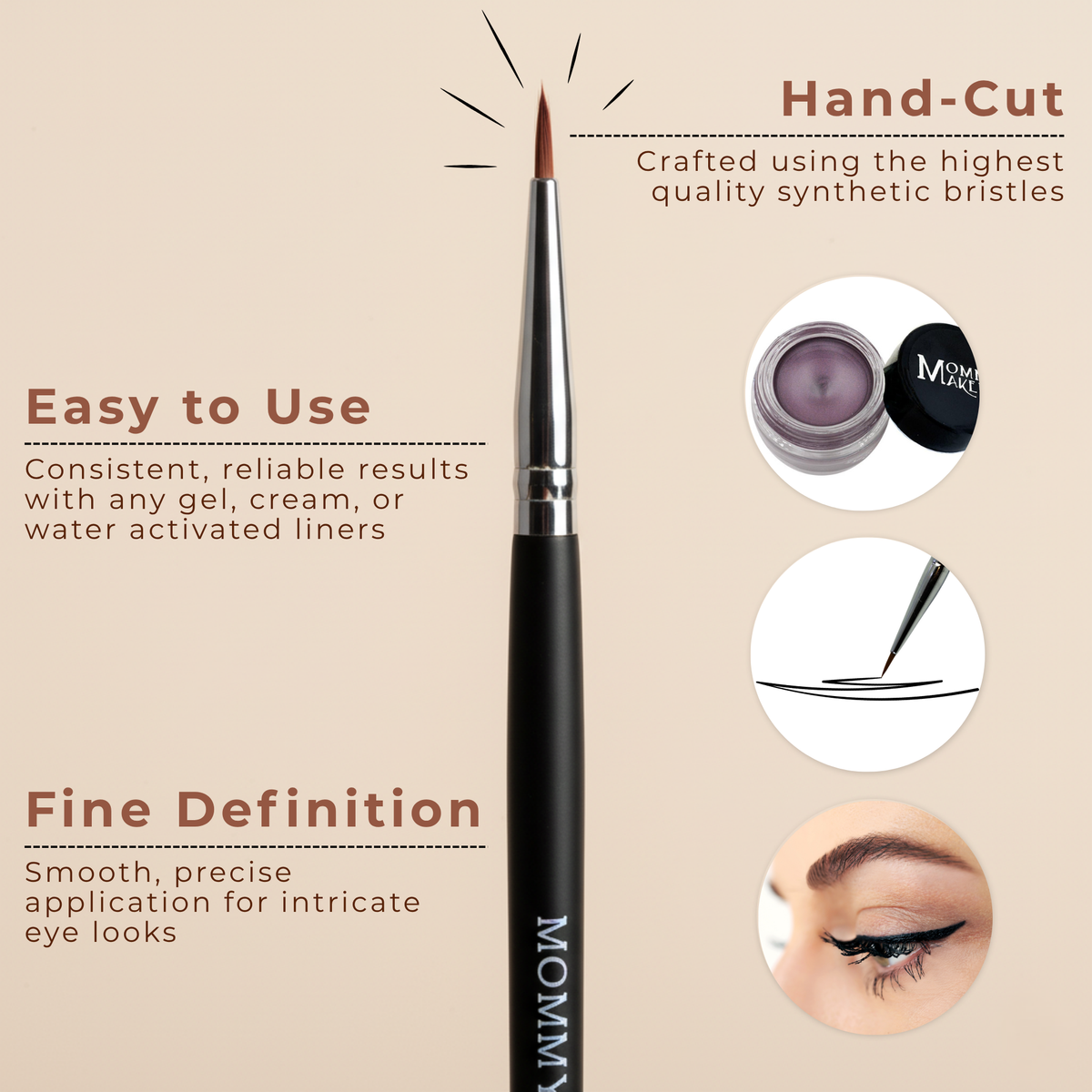 Pointed Eyeliner Brush-Pointed Eyeliner Brush