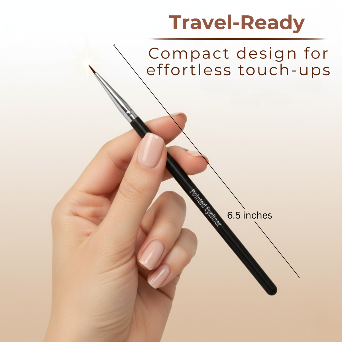 Pointed Eyeliner Brush-Pointed Eyeliner Brush