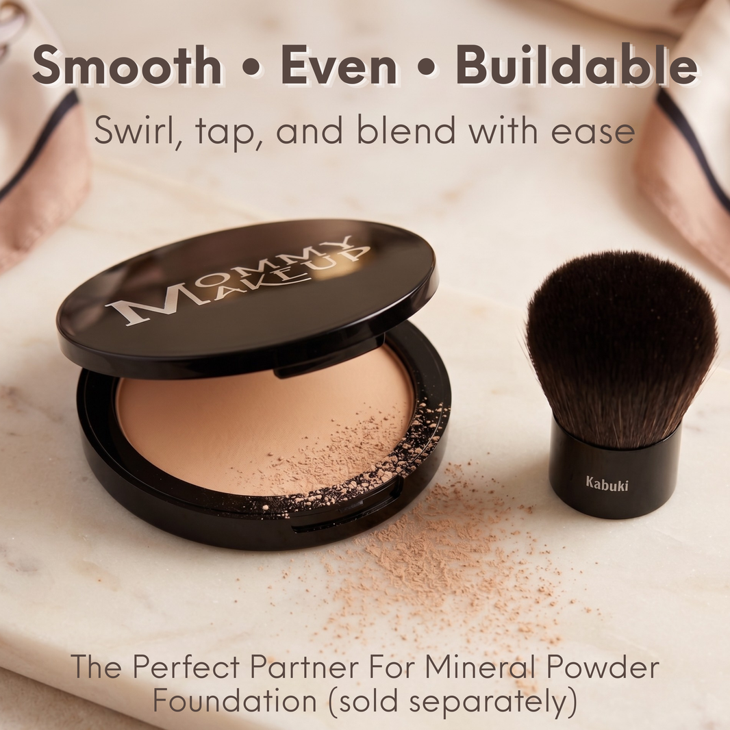 Kabuki Brush - Hand cut, Vegan, Cruelty-Free Mineral Makeup Brush-Kabuki Brush - Hand cut, Vegan, Cruelty-Free Mineral Makeup Brush