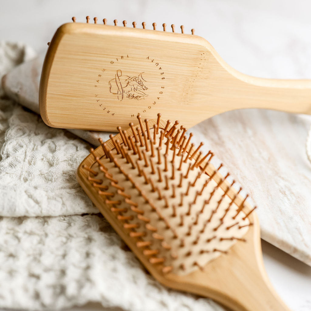 Bamboo Paddle Hair Brush-Bamboo Paddle Hair Brush