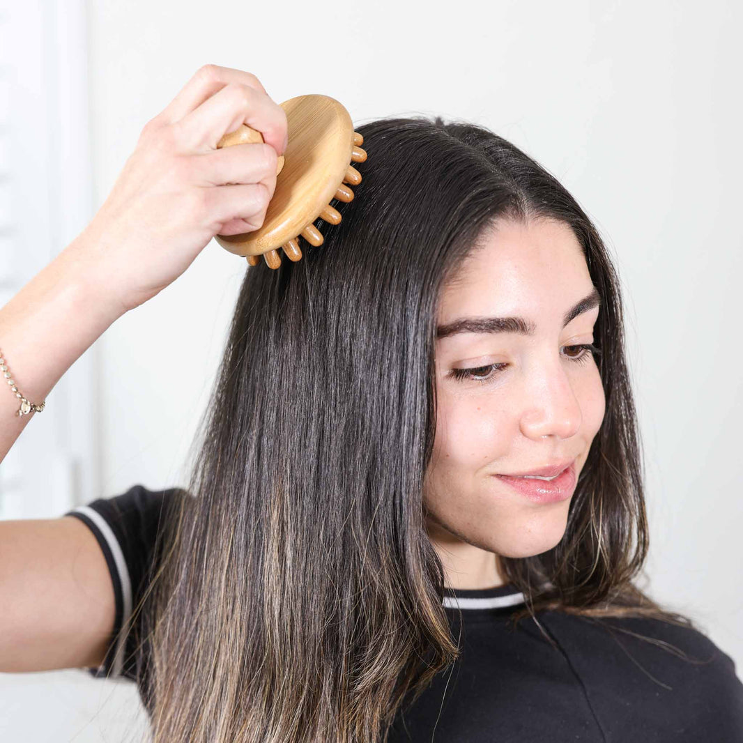 Bamboo Stimulating Scalp Massager-Bamboo Stimulating Scalp Massager