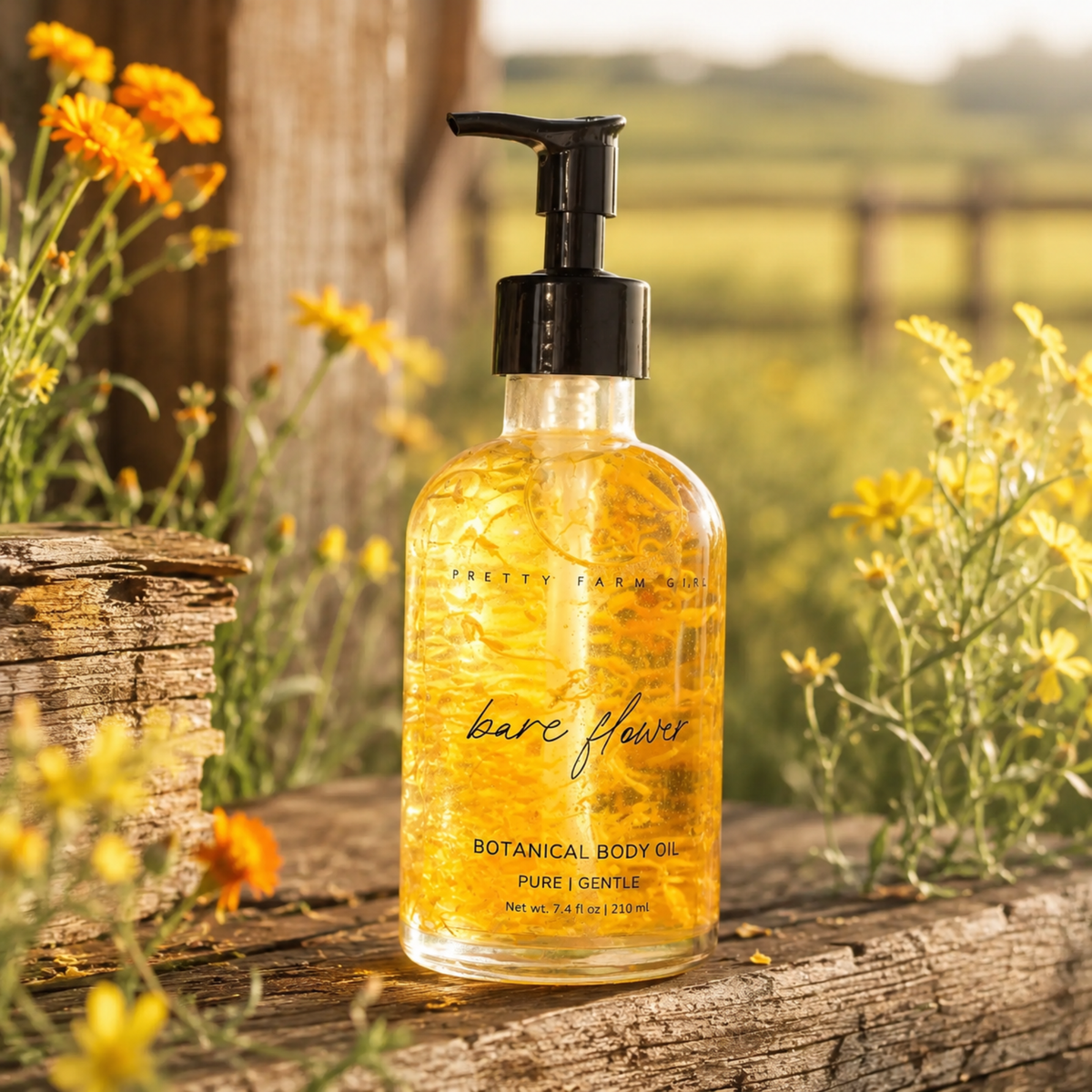 Bare Flower Fragrance-Free Body Oil-Bare Flower Fragrance-Free Body Oil