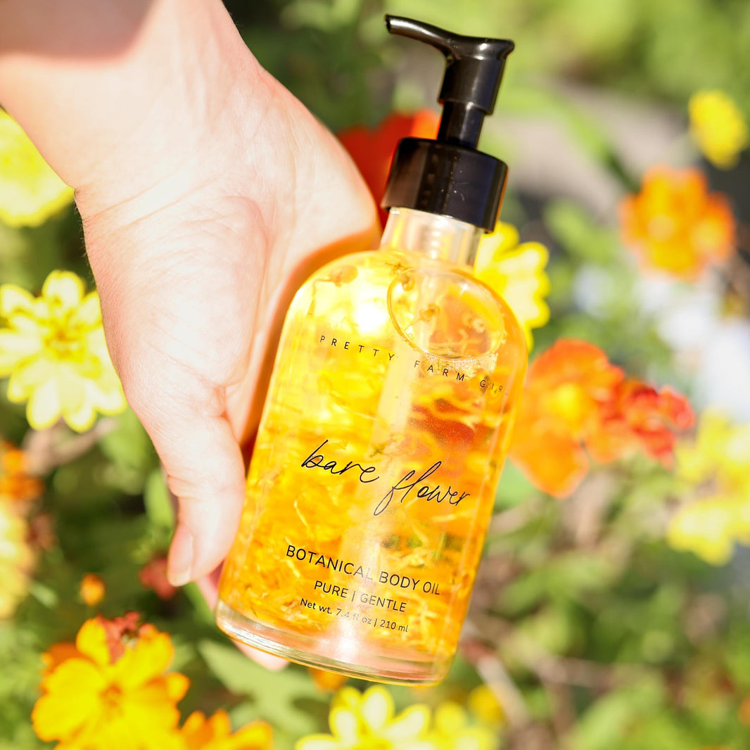 Bare Flower Fragrance-Free Body Oil-Bare Flower Fragrance-Free Body Oil