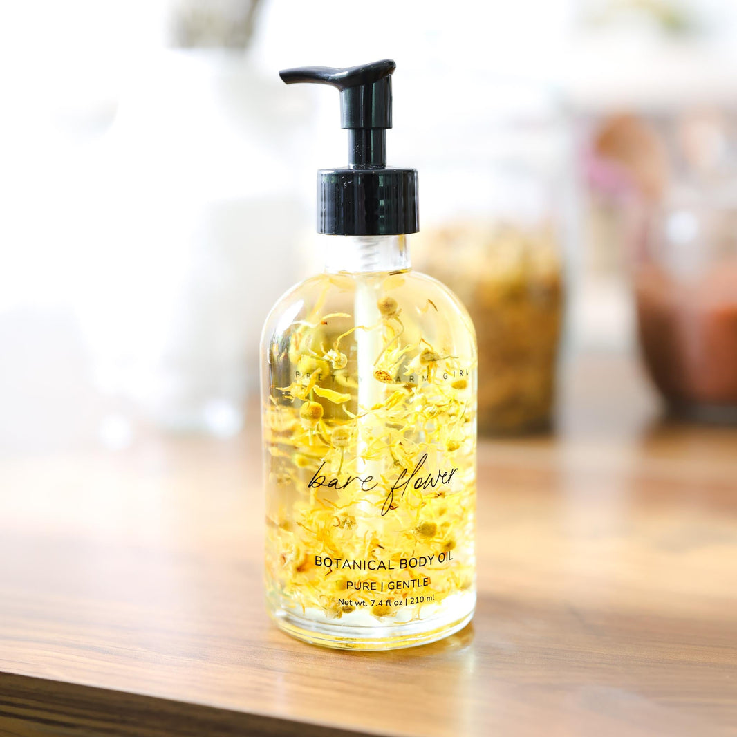 Bare Flower Fragrance-Free Body Oil-Bare Flower Fragrance-Free Body Oil