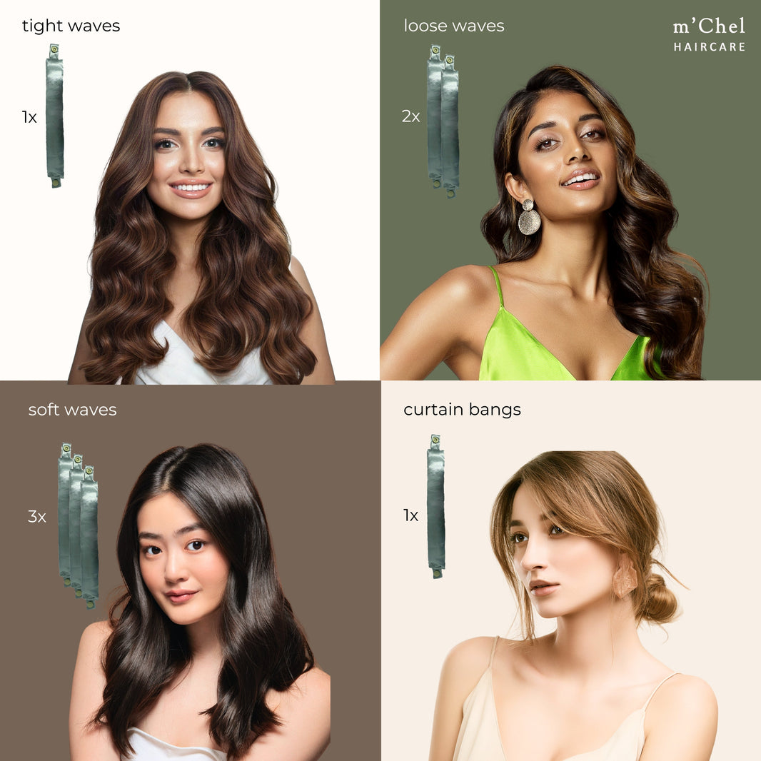 Satin Heatless Curler + Satin Wrap-Satin Heatless Curler + Satin Wrap