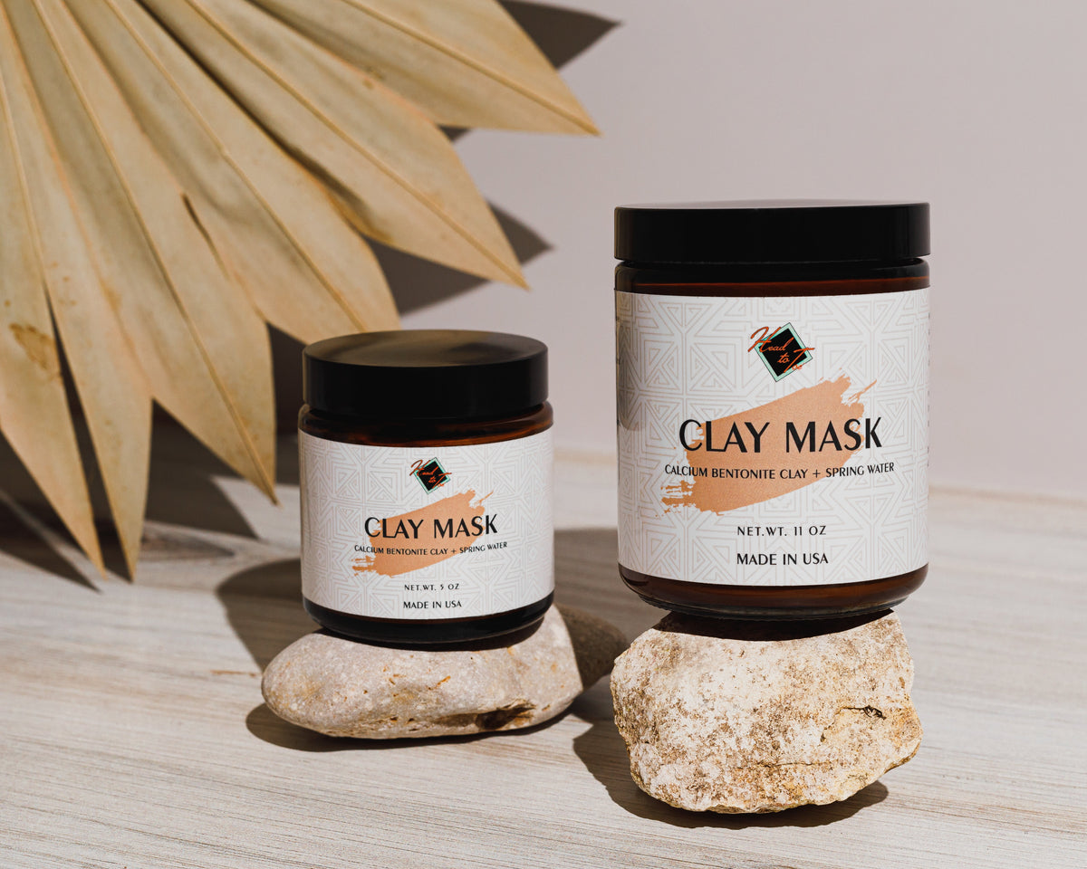 Pure Calcium Bentonite Clay Mask — Deep Pore Detox, Spring Water Activated-Pure Calcium Bentonite Clay Mask — Deep Pore Detox, Spring Water Activated