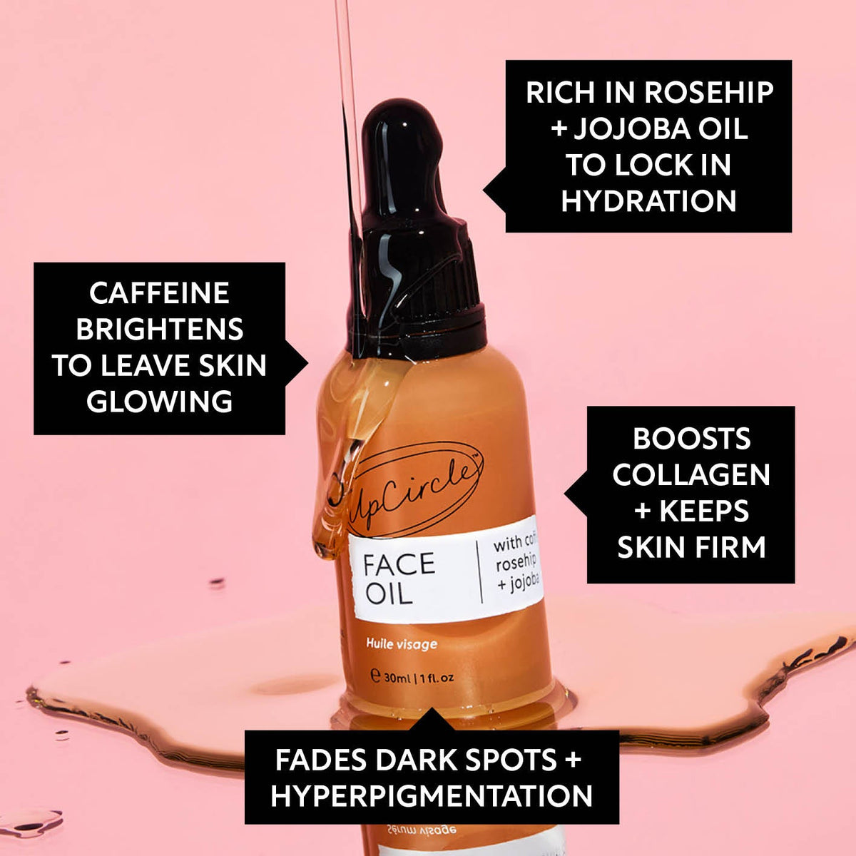 Organic Face Oil with Coffee Extact - Travel Size-Organic Face Oil with Coffee Extact - Travel Size