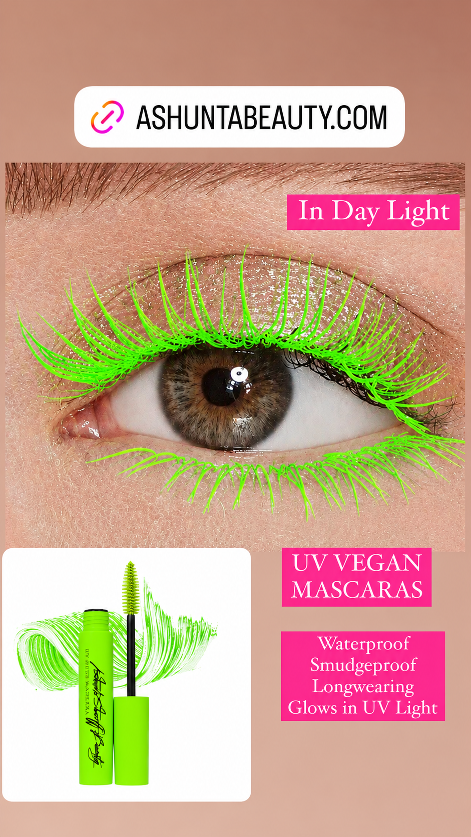 Ashunta Sheriff Beauty UV Vegan Mascara-Ashunta Sheriff Beauty UV Vegan Mascara