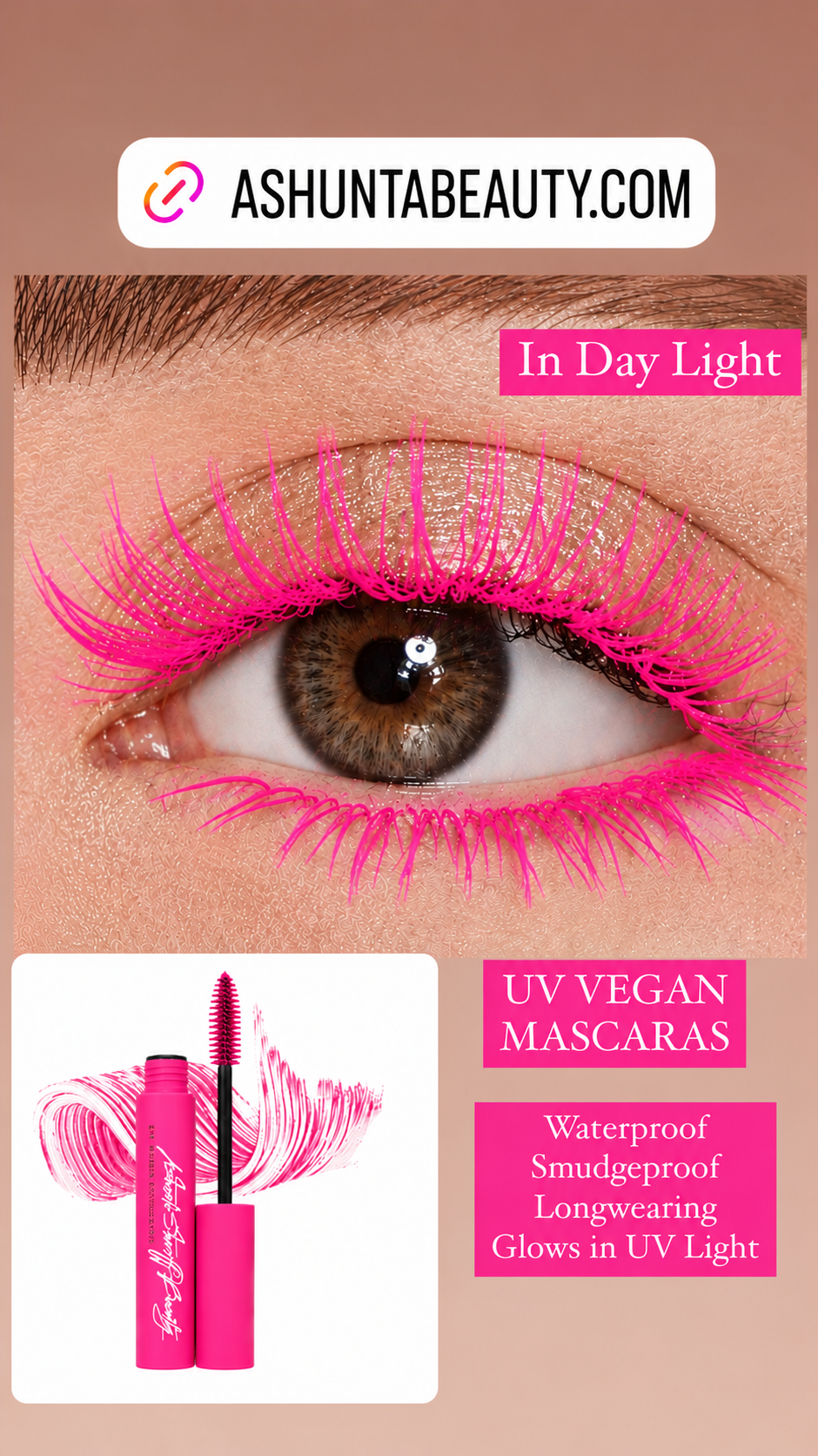 Ashunta Sheriff Beauty UV Vegan Mascara-Ashunta Sheriff Beauty UV Vegan Mascara