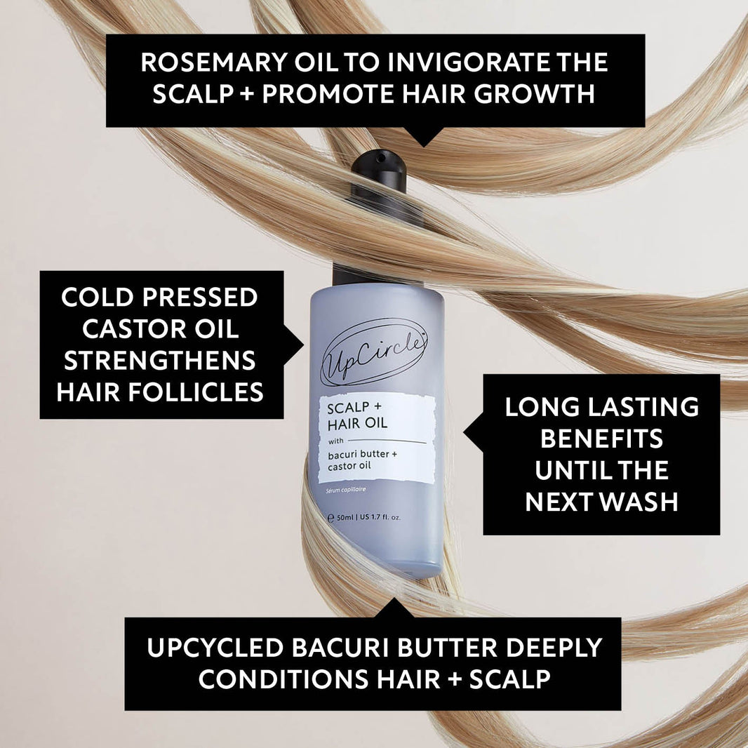 Scalp + Hair Oil with Bacuri Butter + Castor Oil-Scalp + Hair Oil with Bacuri Butter + Castor Oil