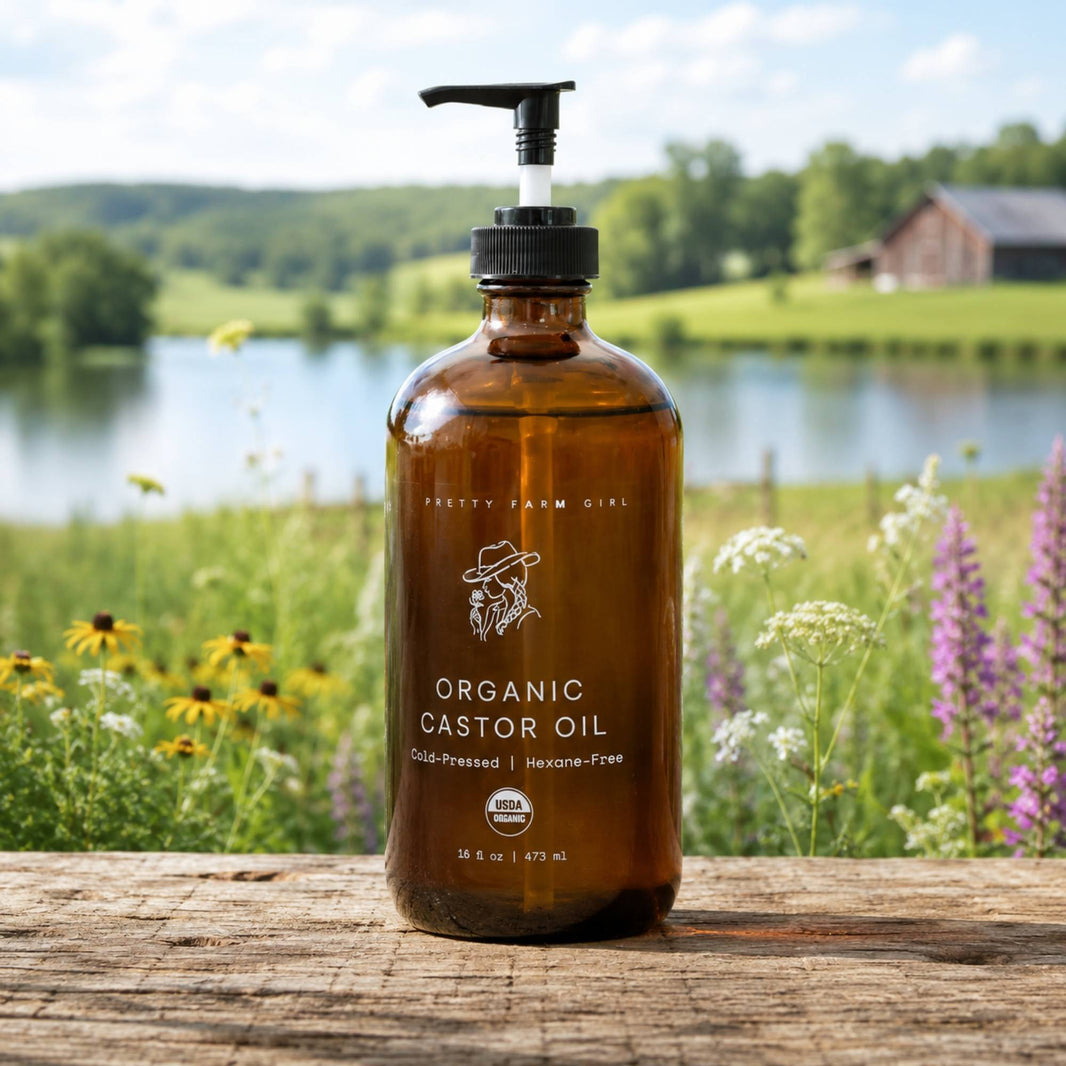 Pure Organic Cold Pressed Hexane-Free Castor Oil-Pure Organic Cold Pressed Hexane-Free Castor Oil