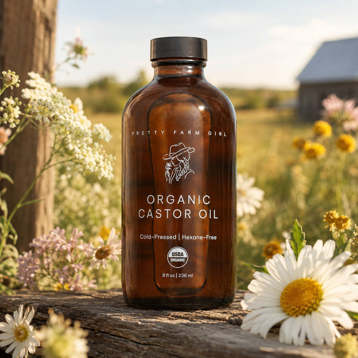 Pure Organic Cold Pressed Hexane-Free Castor Oil-Pure Organic Cold Pressed Hexane-Free Castor Oil