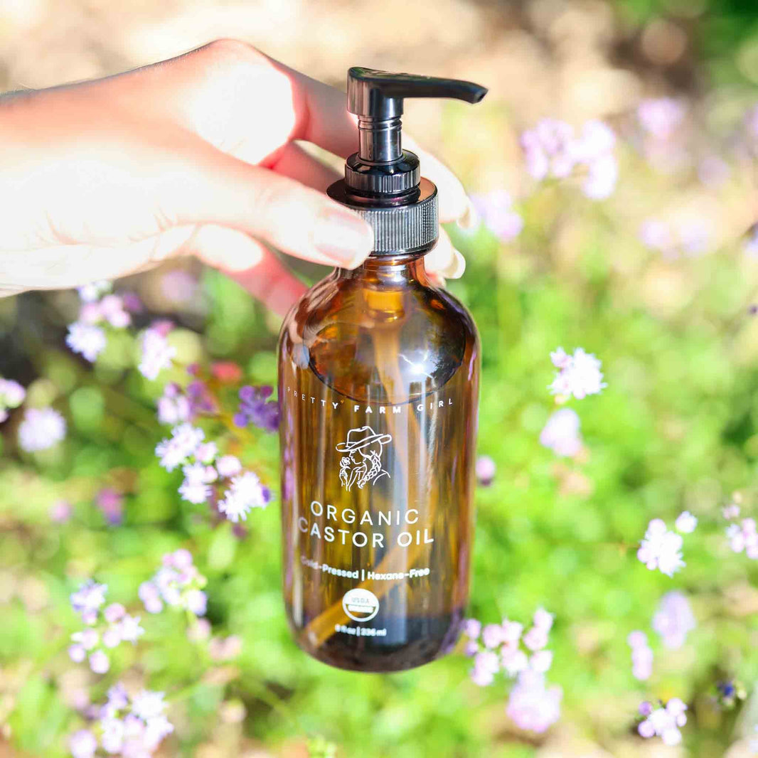 Pure Organic Cold Pressed Hexane-Free Castor Oil-Pure Organic Cold Pressed Hexane-Free Castor Oil