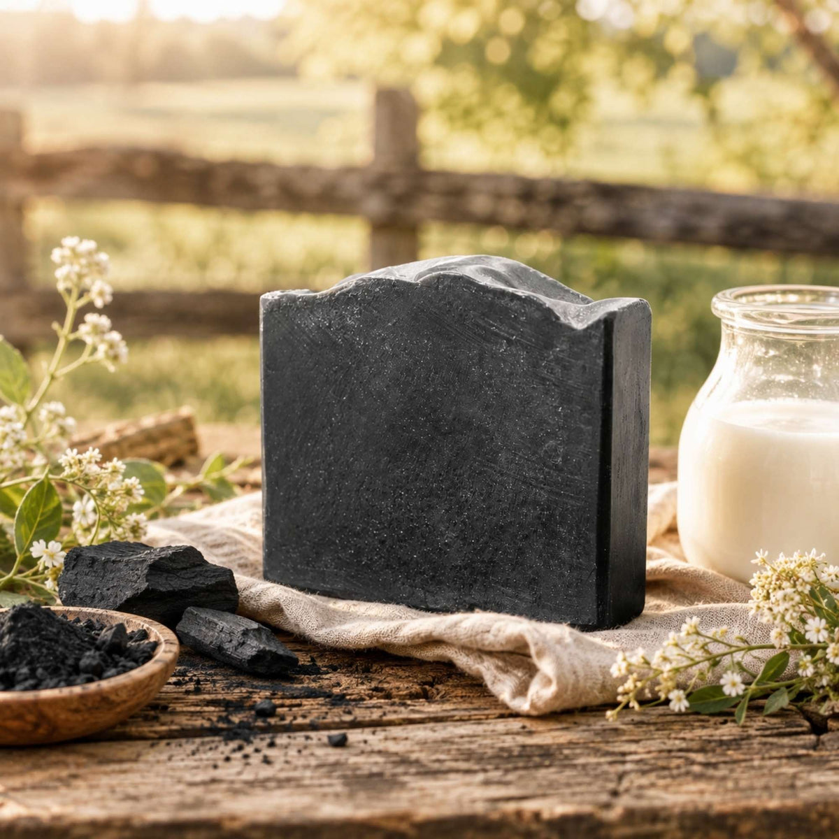 Clarifying Charcoal Bar Handmade Tallow and Goat Milk Soap Bar-Clarifying Charcoal Bar Handmade Tallow and Goat Milk Soap Bar