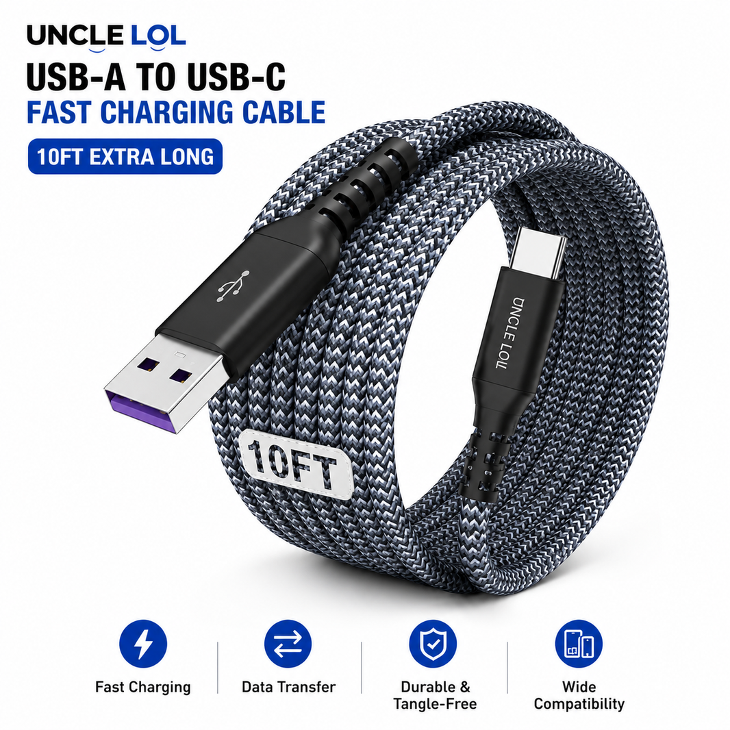 USB-C Fast Charging Cable 10FT – Premium Quality, Extra Long & Durable | Wholesale Warehouse Pricing-USB-C Fast Charging Cable 10FT – Premium Quality, Extra Long & Durable | Wholesale Warehouse Pricing